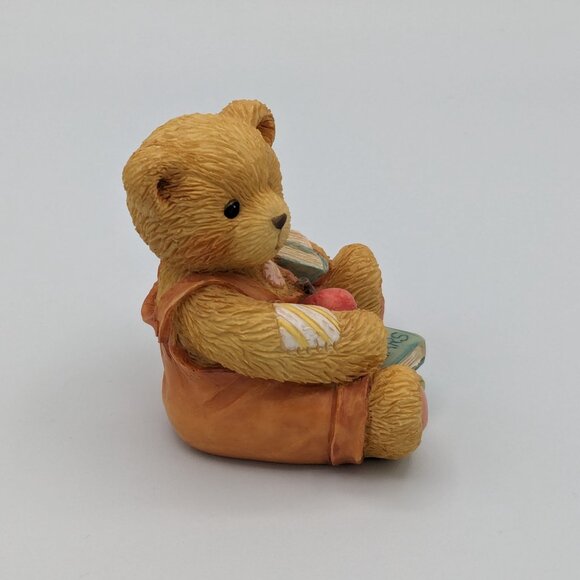 Cherished Teddies 1993 Seth School Days September Bear Figurine (914835) - Picture 3 of 11